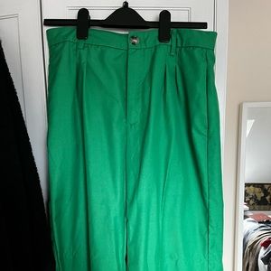 Bershka Green Trousers